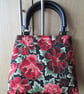 SOLD - Small Red Paeony Handbag - Image 1