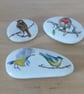 Decoupaged 'Bird' Pebbles