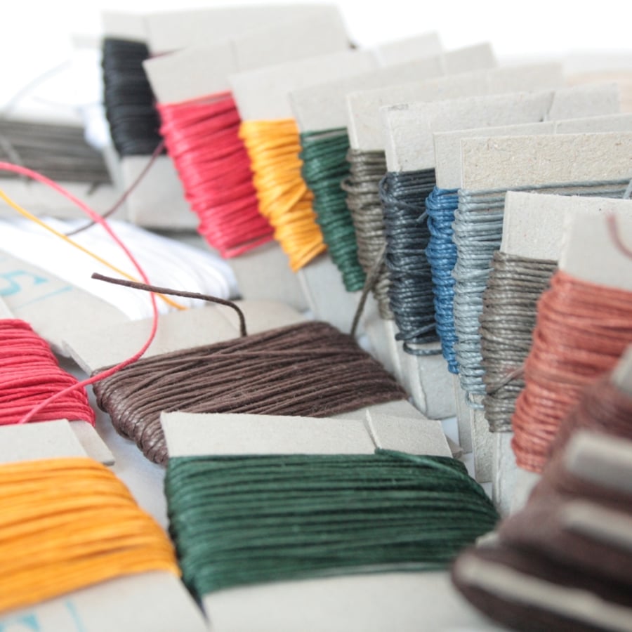 10m of Gruschwitz's 3-ply Linen Thread, Up to Two Colours of your Choice