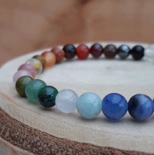 6mm Chakra crystal diffuser bracelet