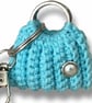 Keyring small crochet bag, very elegant accessory