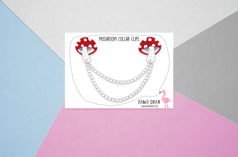 Mushroom Collar Chain - Hardpainted - Jewellery