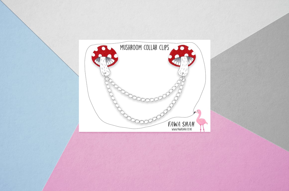 Mushroom Collar Chain - Hardpainted - Jewellery