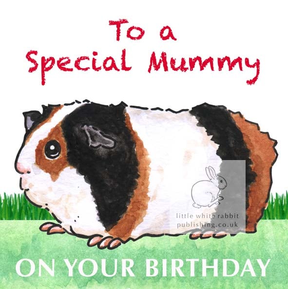 Ozzie the Guinea Pig - Special Mummy Birthday Card