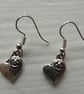 Silver Heart Earrings - Image 3