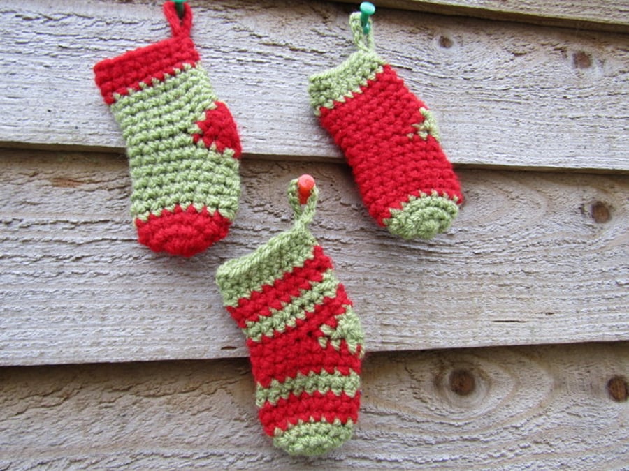 Crochet Christmas stockings