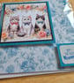 Handmade Cats Birthday Greeting Card - Image 3