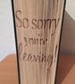 Custom Book Fold (completed book fold) FREE DELIVERY - Image 8