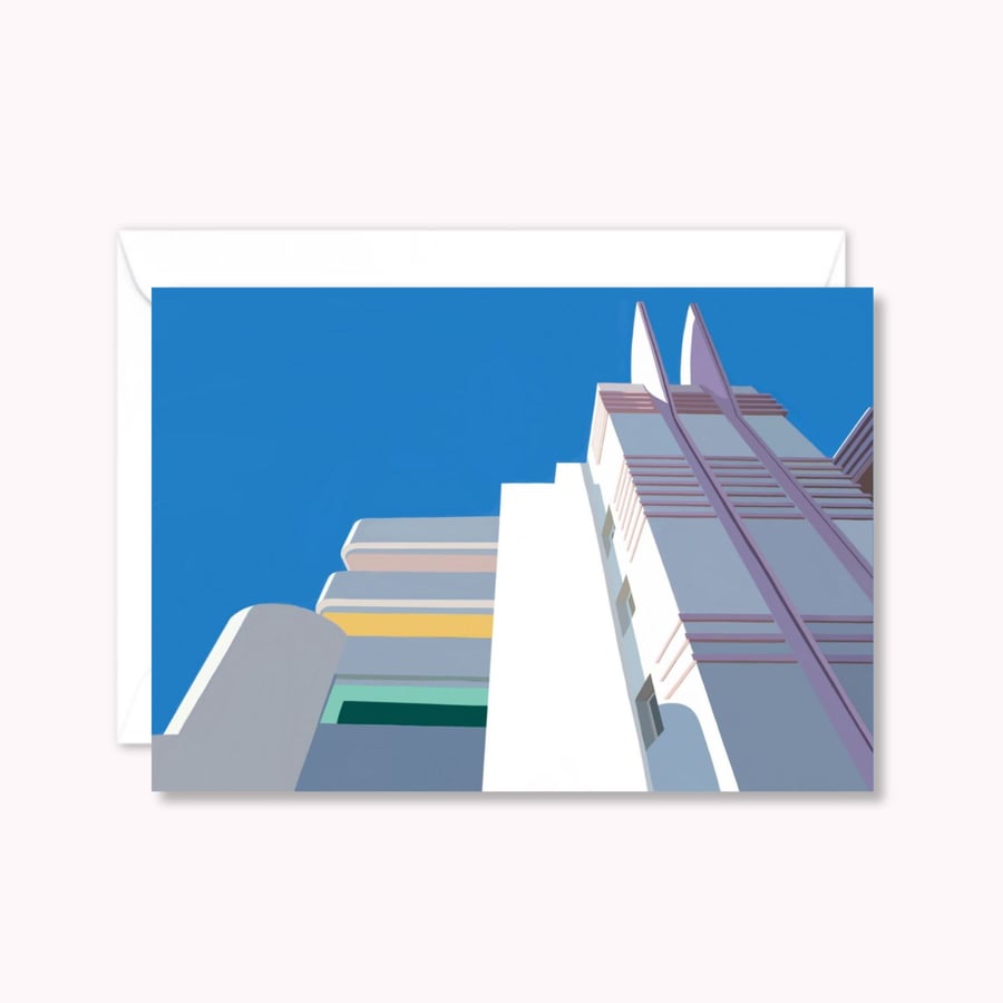 Art Deco Building Greeting Card: Classic American Architecture (702)