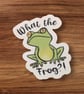Funny Frog Quote Sticker, Froggy Decal, Novelty Animal Sticker, Single Sticker  - Image 4