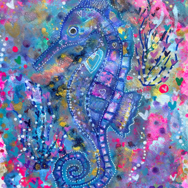 Seahorse Original painting