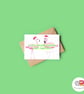 Flamingo Partner Christmas Card, A6 Christmas Card, Cute Animal Christmas Card