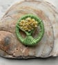 Dorset Button Posy Brooch, Primrose  - Image 2