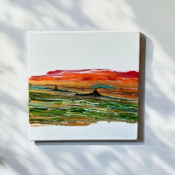 Northumberland hills - little church turning to autumn 