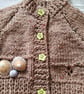 Autumnal Light Brown Cardigan - Image 2