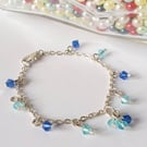 Make Your Own Chain Cluster Bracelet - Blue