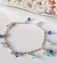 Make Your Own Chain Cluster Bracelet - Blue