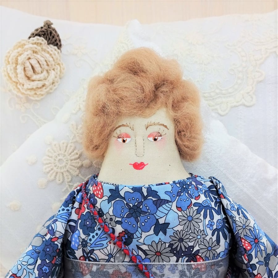 Mamie, A Folk Art Rag Doll