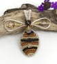 Bee Pendant, Silver Plated - Image 3