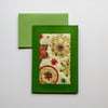 Individually Hand Crafted Textile Christmas Blank Card