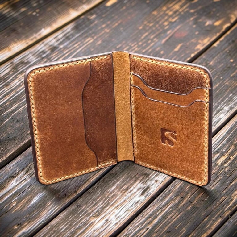 Handmade Mini Full Grain Leather Wallet