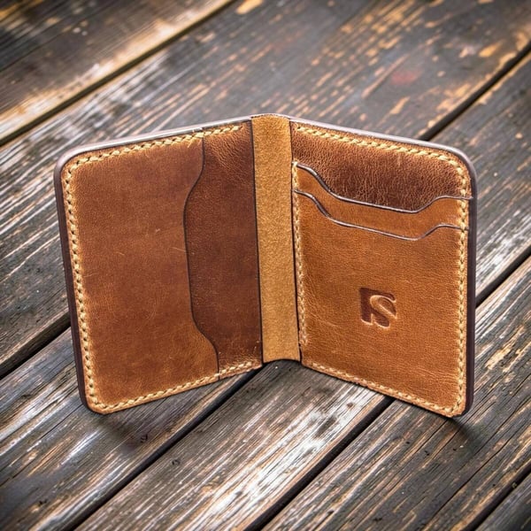 Handmade Mini Full Grain Leather Wallet