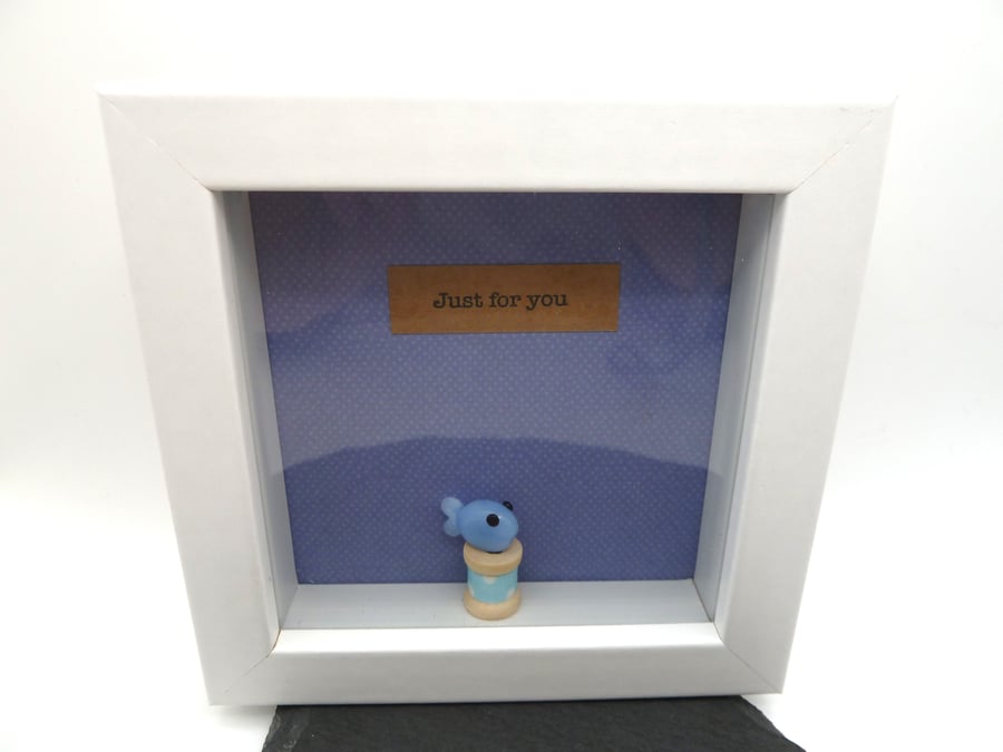 picture frame, glass fish gift