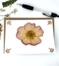 Handmade Real Pressed Rose Greeting Card, Wedding, Anniversary, Birthday - Image 1