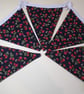 Blue Background Strawberry Bunting - Image 1