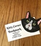 Cat face corner bookmark. Cute cat embroidered cat page keeper . - Image 9