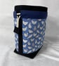 Large Cotton Canvas Drawstring Project Bag Black & Blue Hens - Image 5