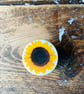 Handmade Sunflower pine door knobs wardrobe drawer handles decoupaged 