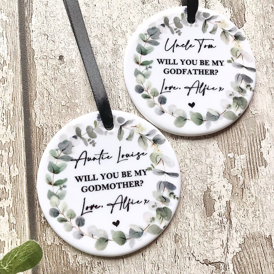 Personalised Godparent gift, will you be my Godfather gift, Godparent proposal, 