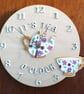 It's Tea O'Clock Mechanism Floral Clock