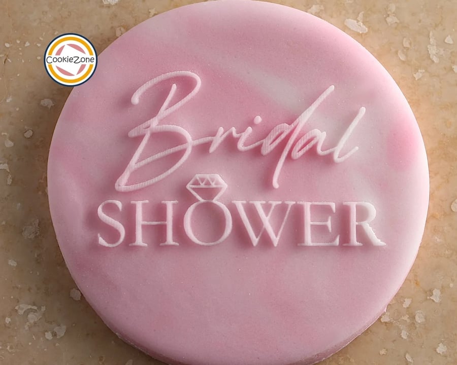Bridal Shower Debossing Fondant Stamp