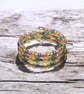 Multi-Coloured Memory Wire Ring - UK Free Post - Image 1