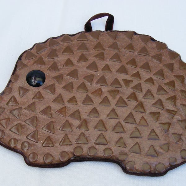 Handmade Hedgehog Mosaic wall hanging decoration