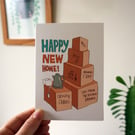 Happy New Home Greeting Card - new house, new home card