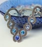 Blue and Silver Waterfall Necklace - Image 6
