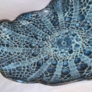 Flowing blue lace bowl 