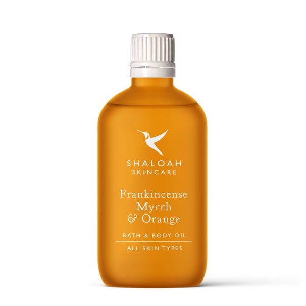 Bath and Body Oil with Frankincense, Myrrh & Orange Massage Oil Mothers day gift