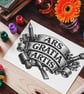 Ars Gratia Artis Vintage Intaglio Engraving PNG, Latin Phrase Art (Digital Downl - Image 5