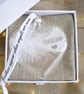 Husband Memorial Feather Bauble, In Memory of Husband, Heart Glass Christmas Orn - Image 4