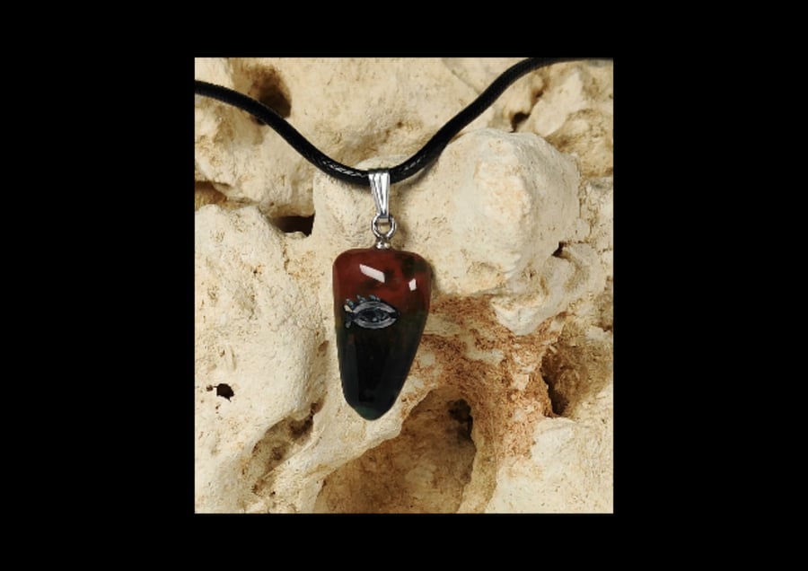 Pendant Bloodstone Sterling Silver