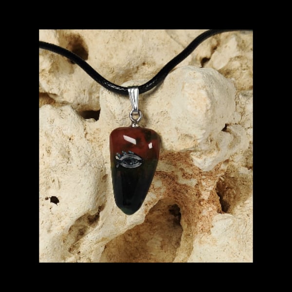 Pendant Bloodstone Sterling Silver
