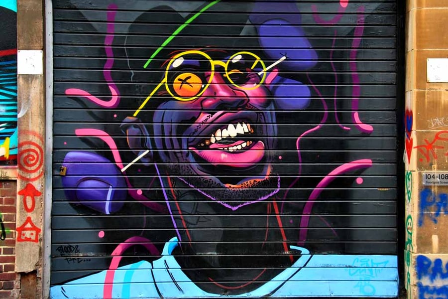 Street Art Graffiti Digbeth Birmingham UK Photograph Print