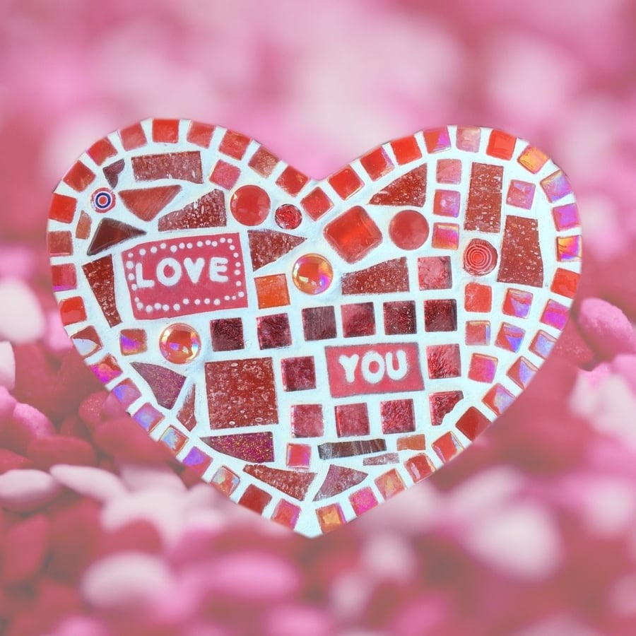 Love You Mosaic Heart