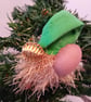Gnome Christmas Tree Ornament - Green Hat and Gold Beard - Image 4