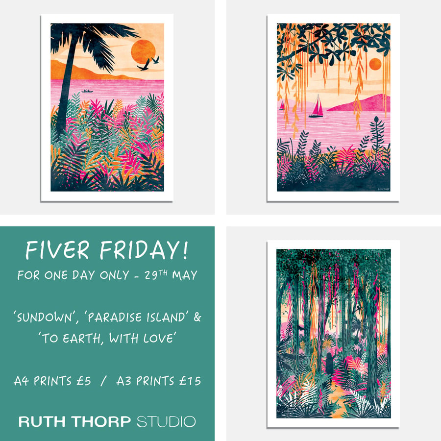 Fiver Friday Deal: Paradise Prints