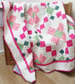 Green and Pink Patchwork Quilt - Image 4